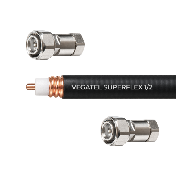 Кабельная сборка VEGATEL SuperFlex-1/2 (ГОСТ) (4.3-10-male - 4.3-10-male)