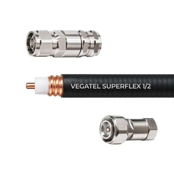 Кабельная сборка VEGATEL SuperFlex-1/2 (ГОСТ) (N-male - 4.3-10-male)