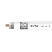 Кабель коаксиальный VEGATEL 5D-FB (Titan, белый) бухта 200м